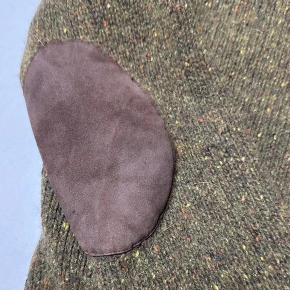 Lands' End Men's Wool Turtleneck Sweater in Olive - Picture 6 of 9